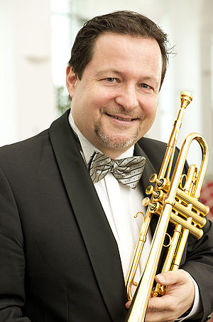 Josef Hofbauer mit Trompete